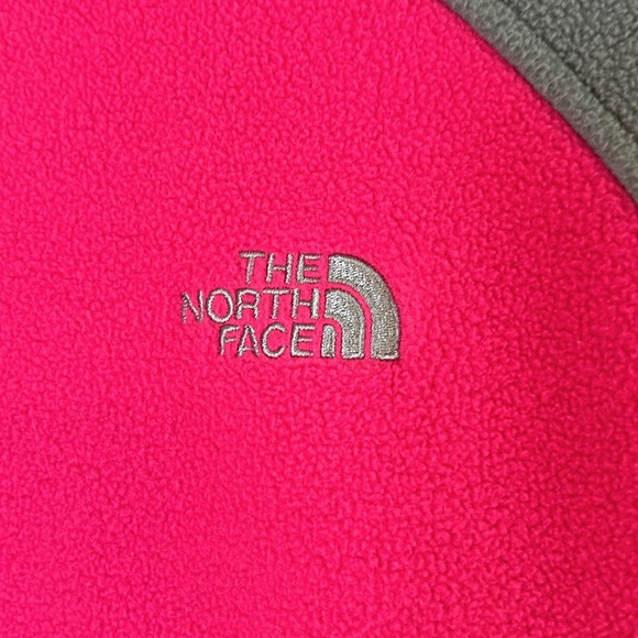 North face Women’s Pink /Gray Denali Zip Fleece Size XL GUC - Picture 7 of 7